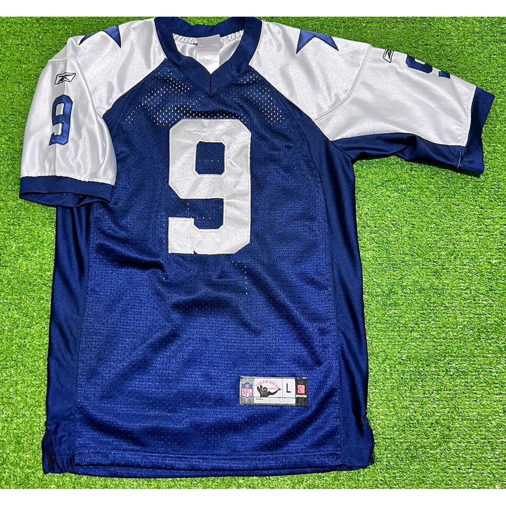 Vintage Dallas Cowboys Jersey Youth LG Reebok Throwback Classic Tony Romo Stitch